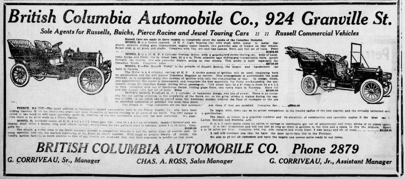 1907 Russell ad