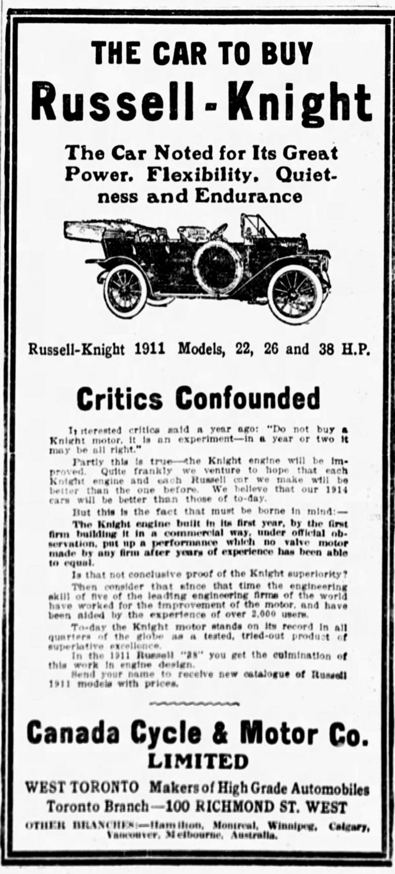 1911 Russell ad