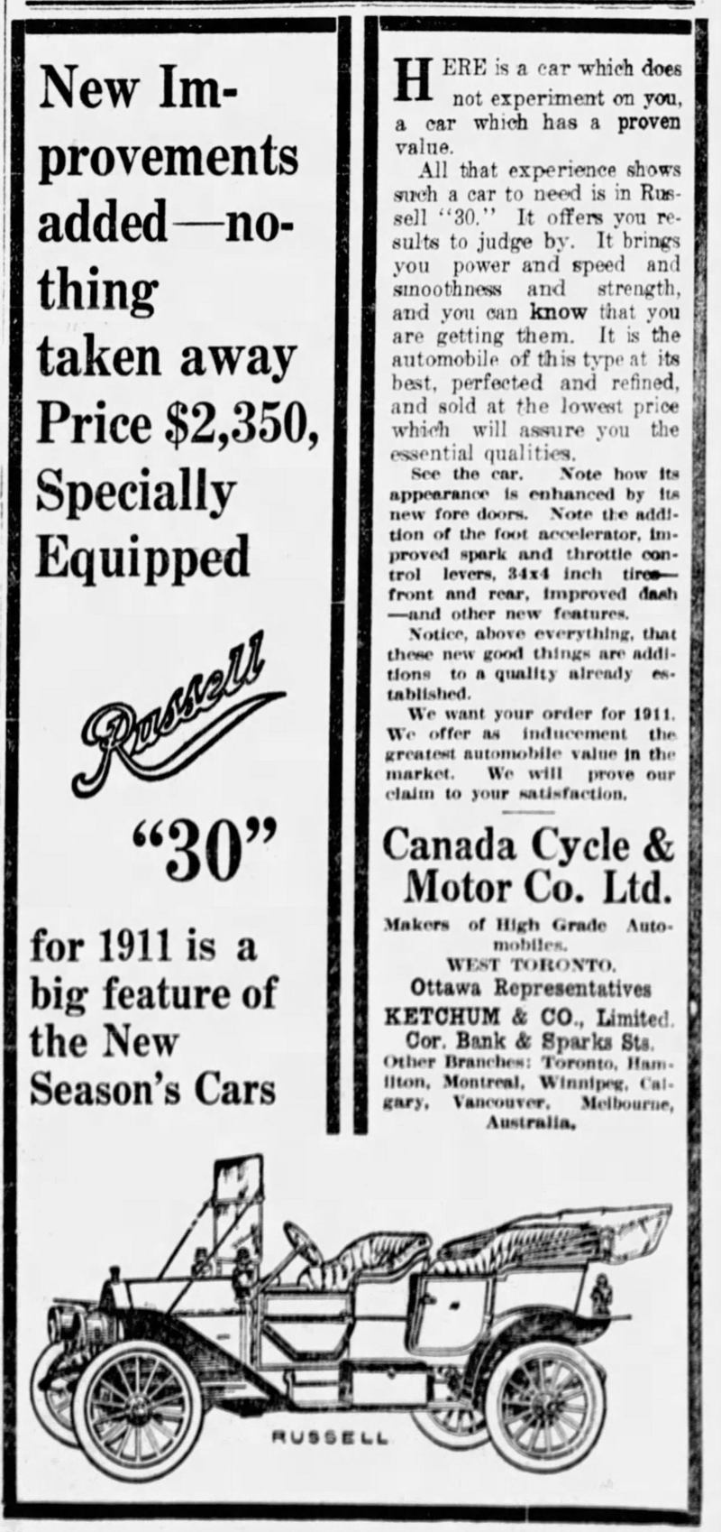 1911 Russell ad