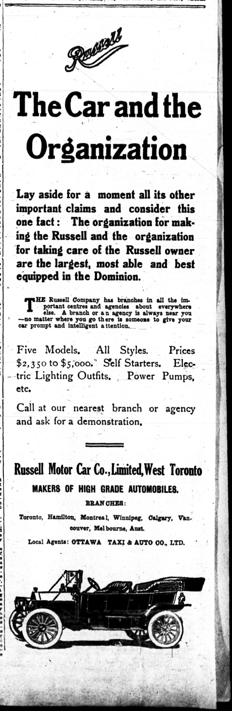 1912 Russell ad