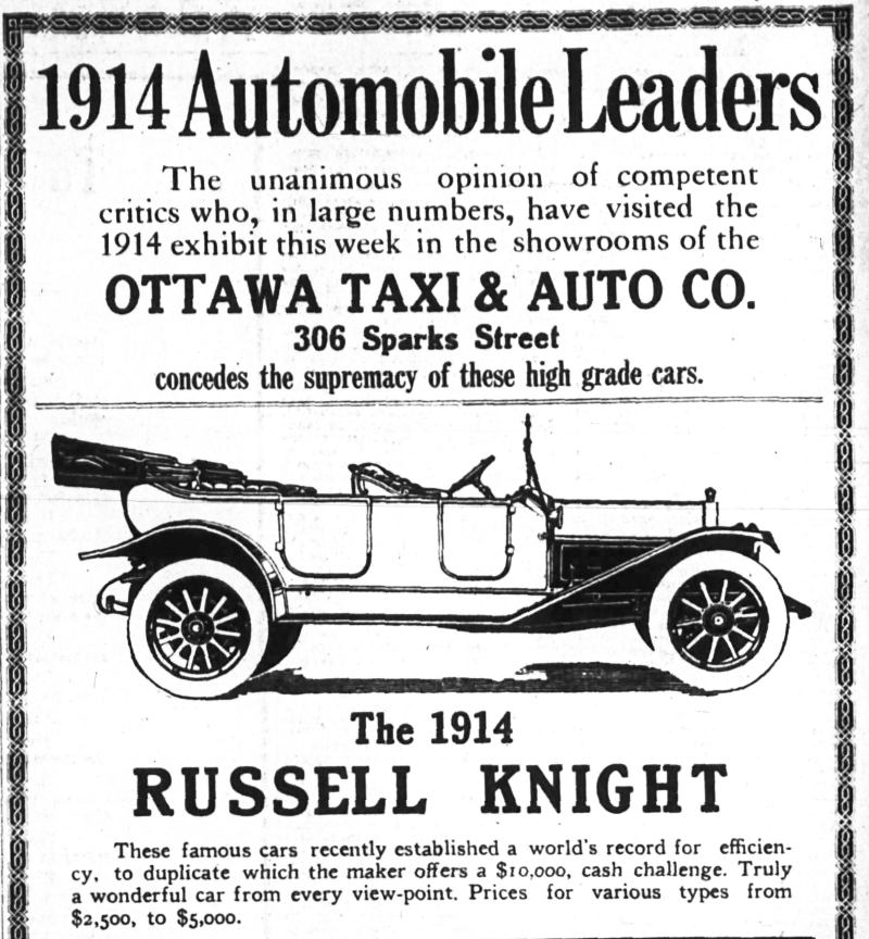 1914 Russell ad