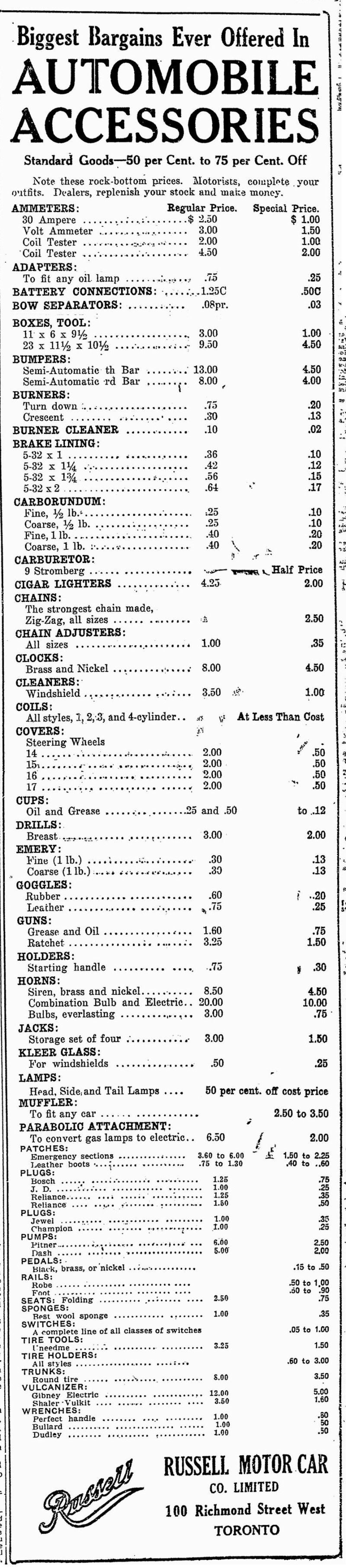 Russell accessories ad