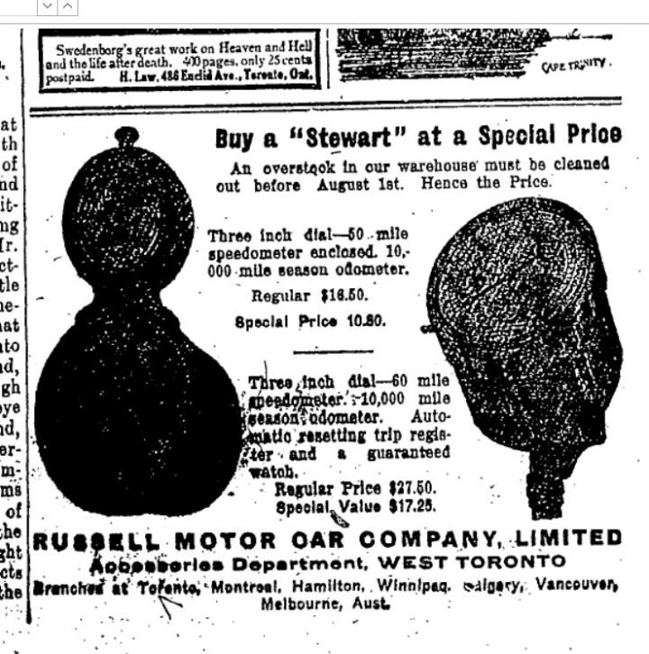 Stewart Speedometer
              ad